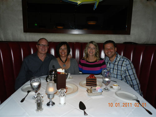 Dinner with Amy and Tom at Trulucks in La Jolla