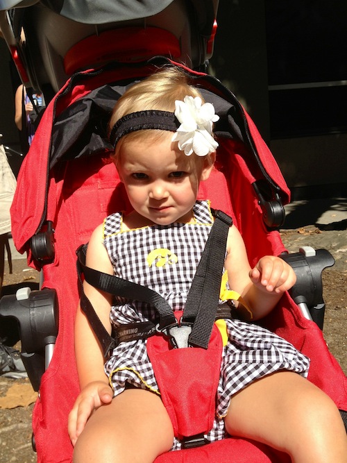 Ava throwing a fit at the market