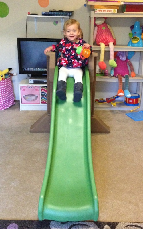 Ava loves her slide