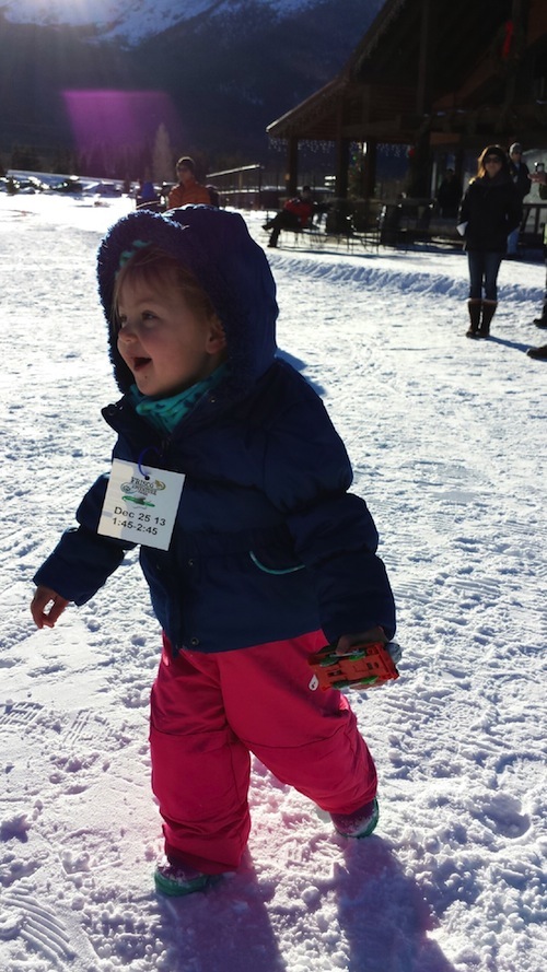 Ava loves the snow