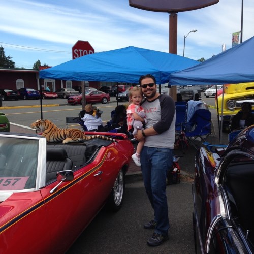 Elise and I with the GTO Judge (and the tiger)