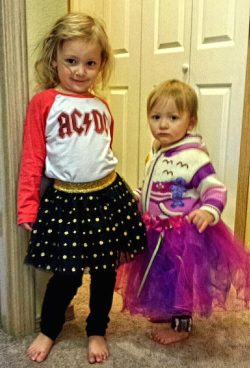The girls in their tutus