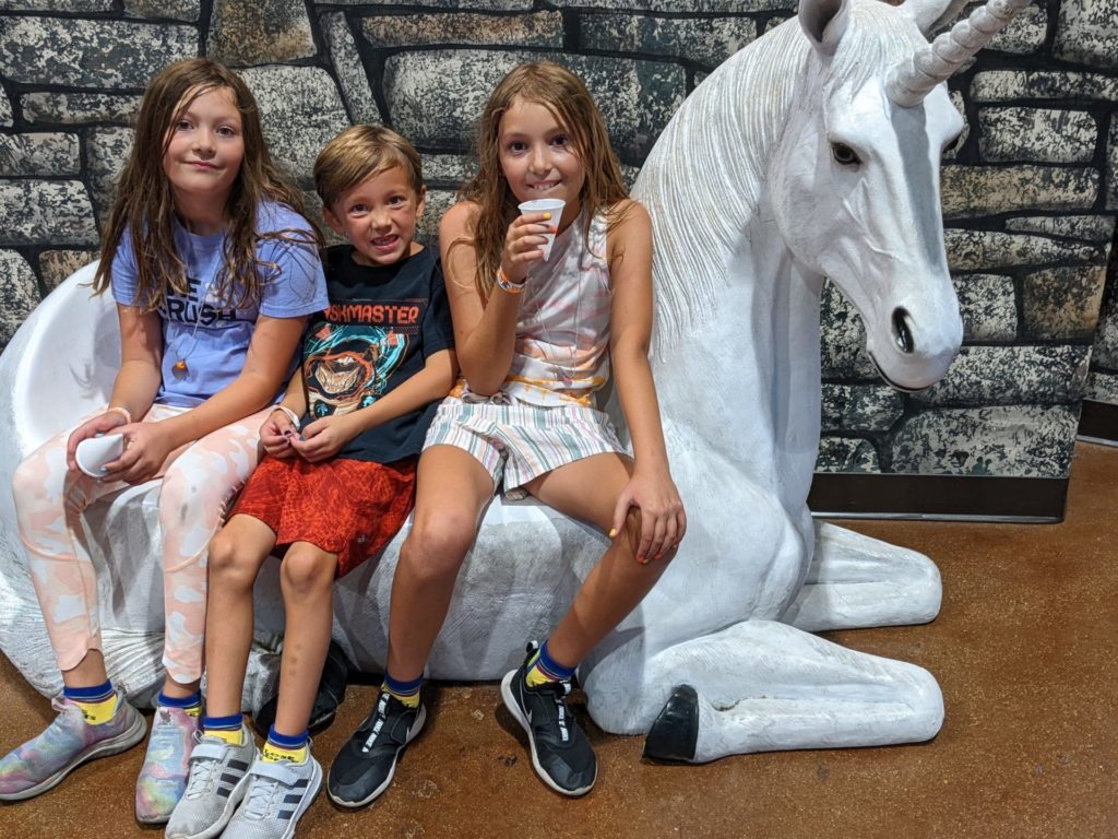 Kids with Unicorn