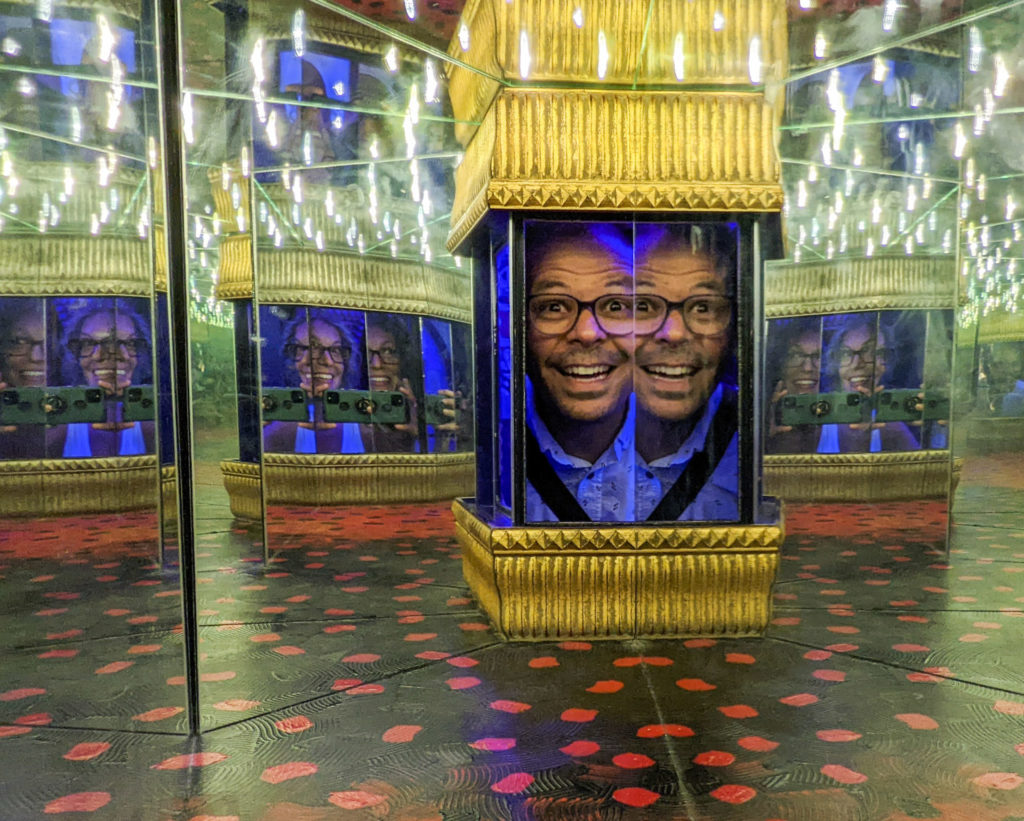 Fun with mirrors at Area 15