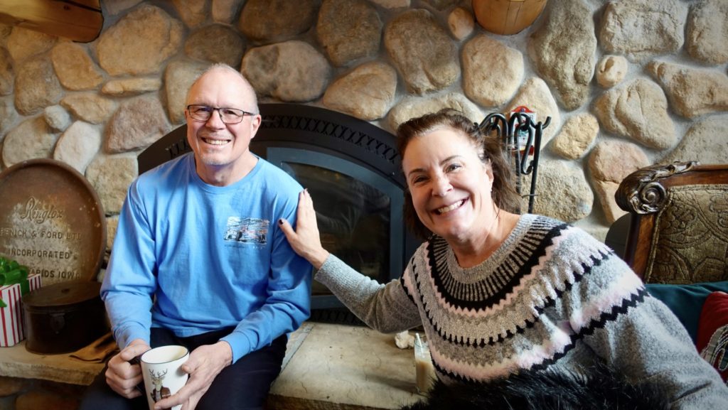 Grandma and Grandpa at their home in Colorado