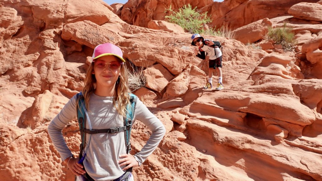 Ava and Enzo Pellegrini at Valley of Fire State Park