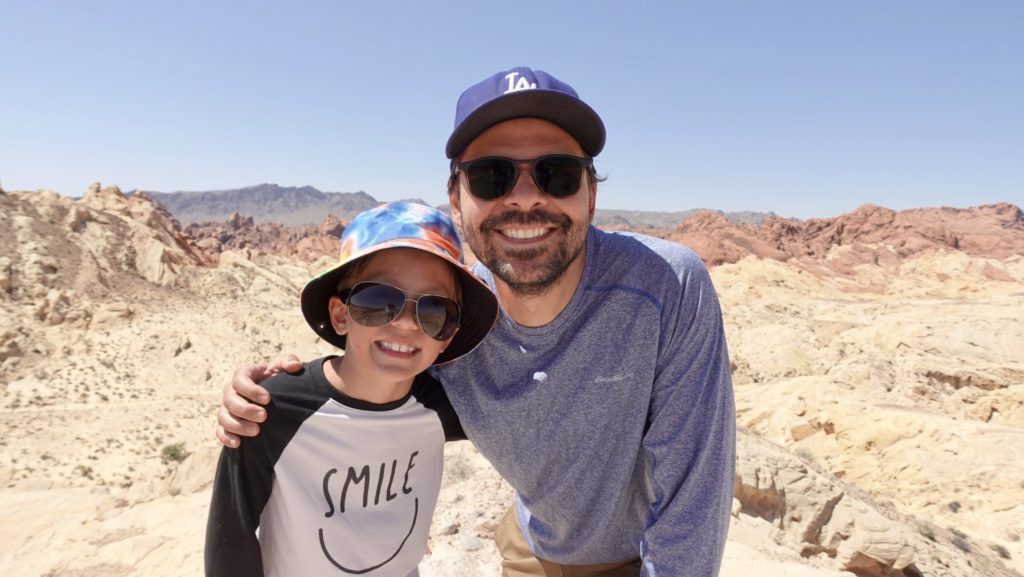 Enzo and Michael Pellegrini at Valley of Fire State Park