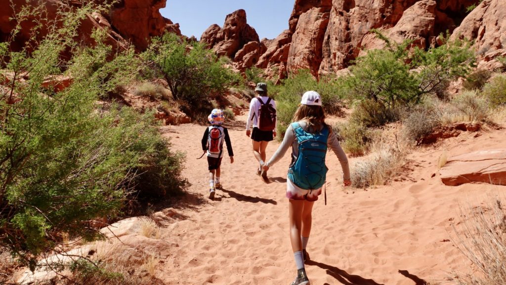 Hiking at Valley of Fire State Park
