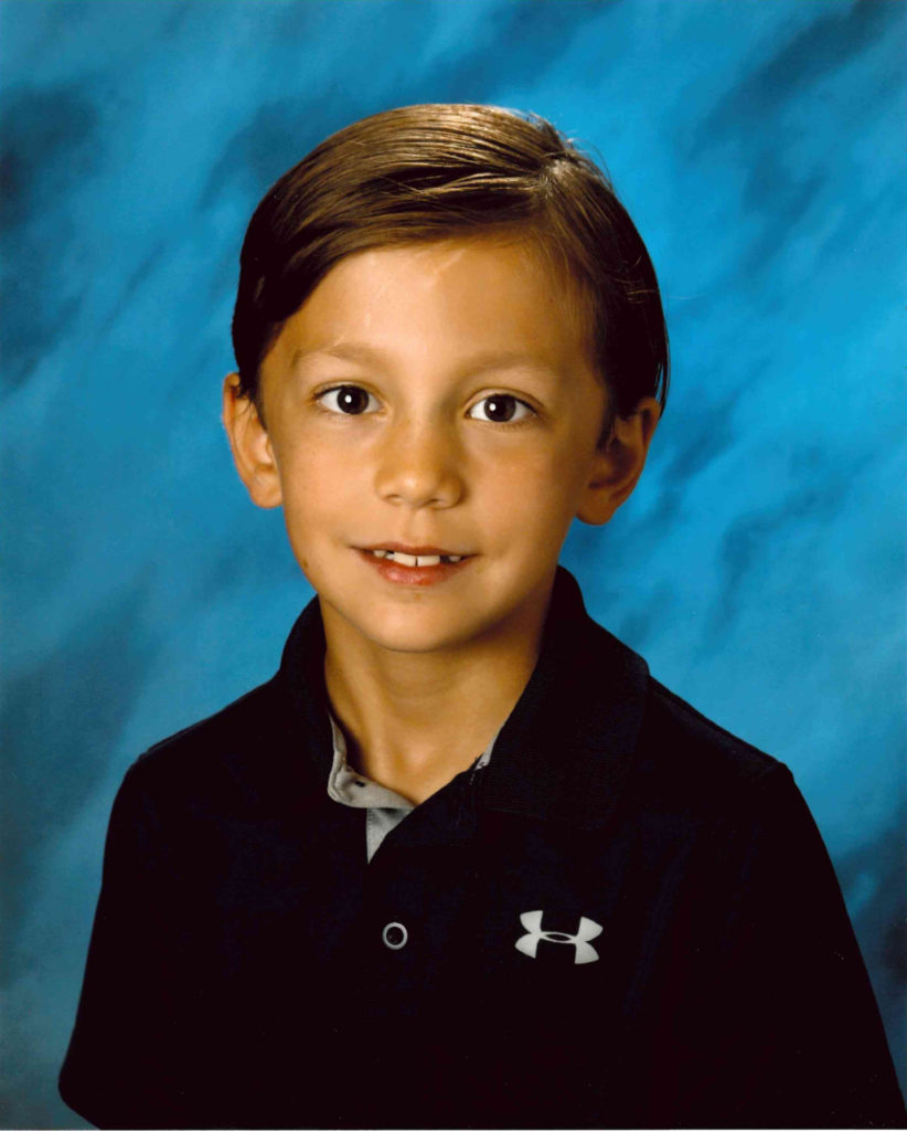 Enzo's 3rd grade school photo