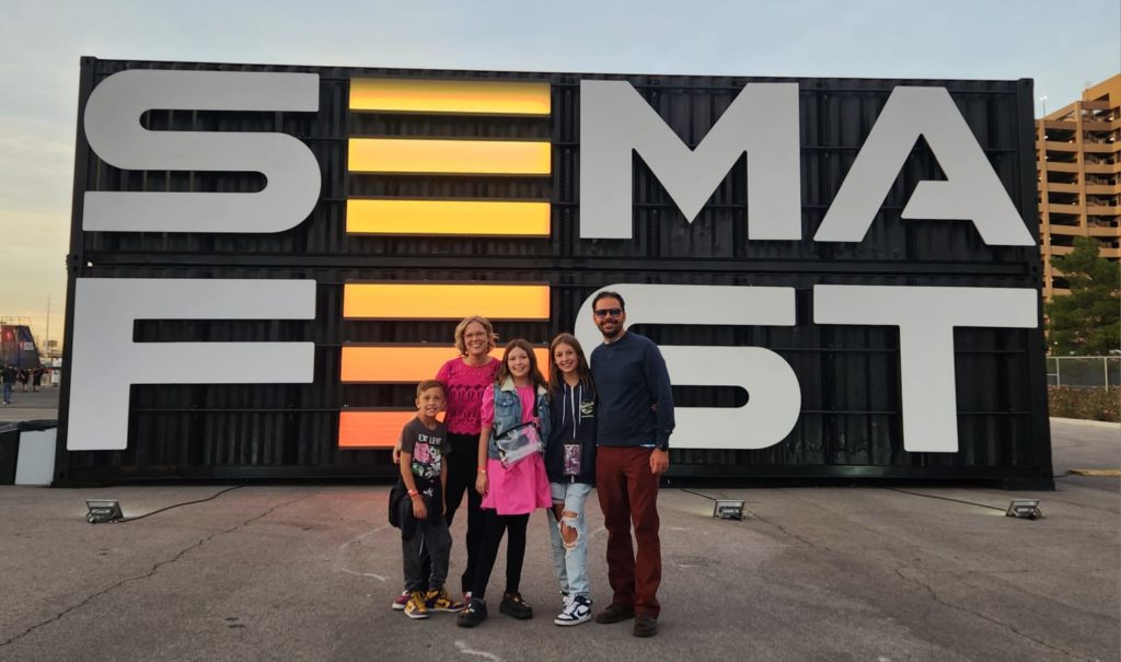 The Pellegrini family at SEMA Fest