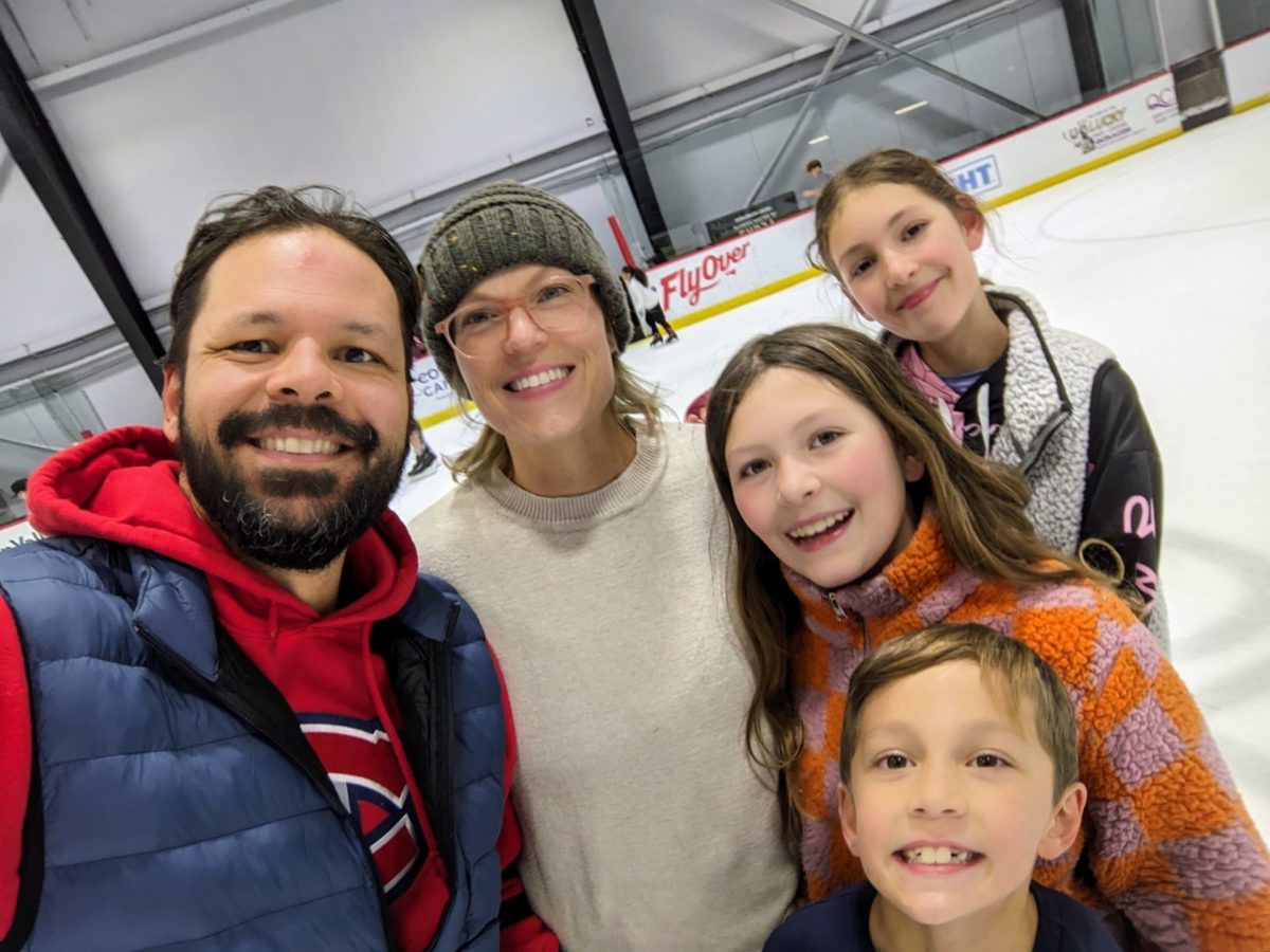 Ice skating with the family in Henderson