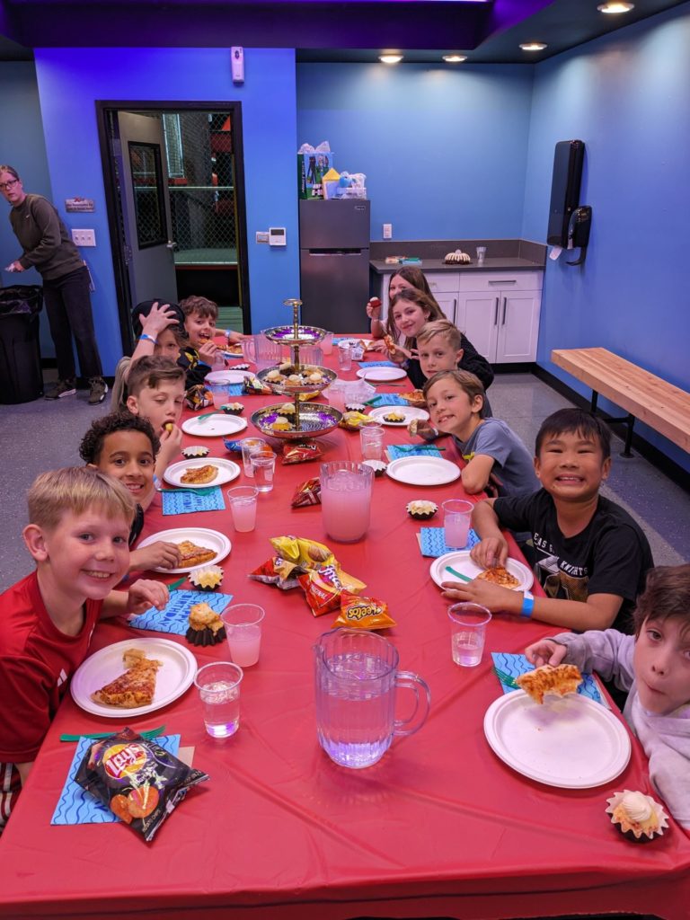 Enzo and his buddies at his 9th birthday party