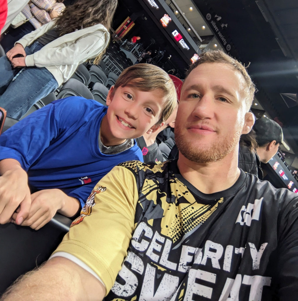 Enzo and UFC star Justin Gaethje