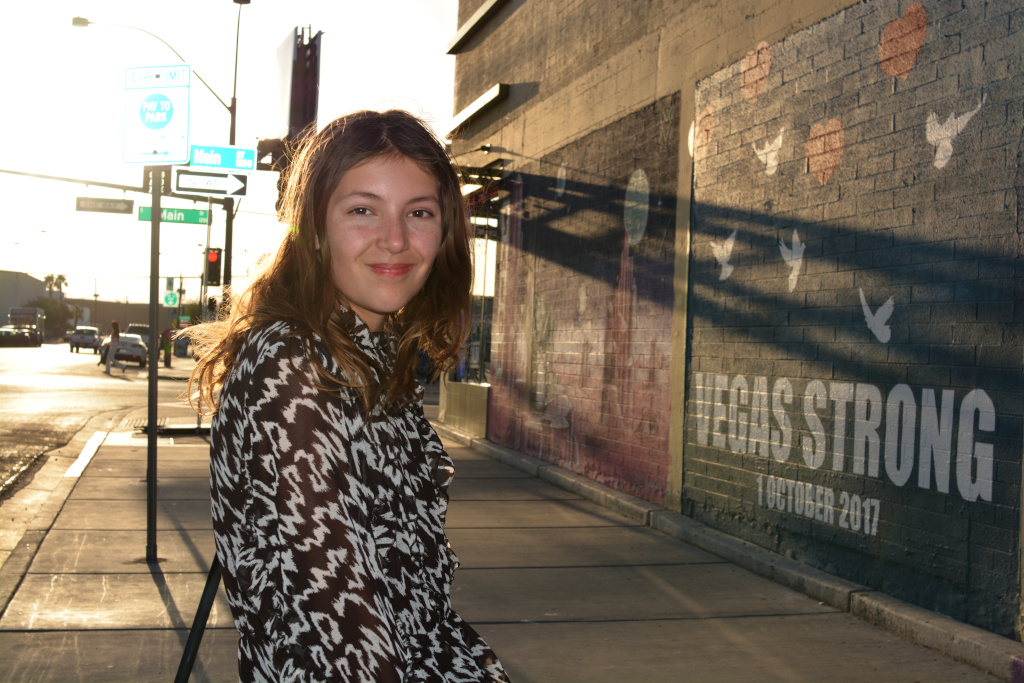Ava Pellegrini in Downtown Las Vegas, April 2025