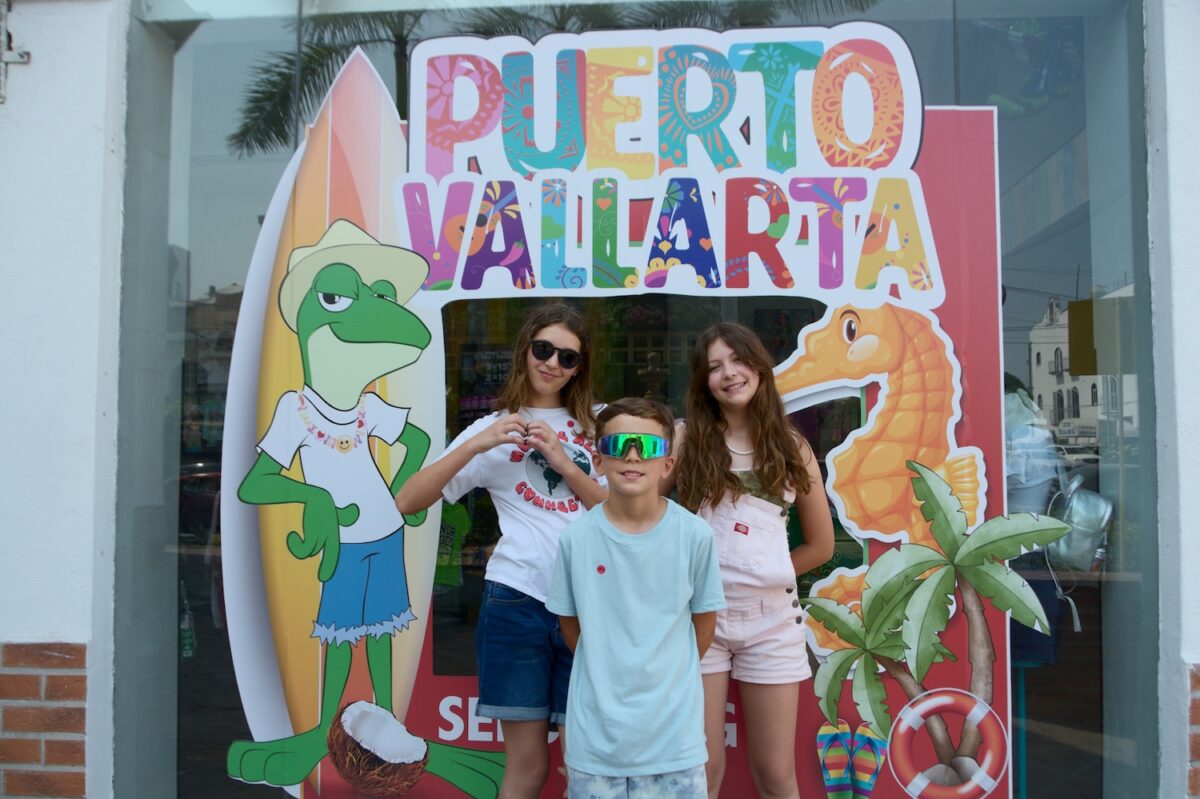 Pellegrini kids in Puerto Vallarta, Mexico