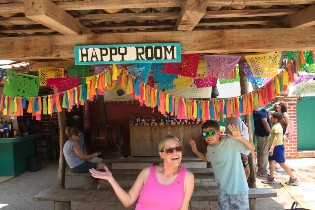 Jessica and Enzo Pellegrini in the Tequila tasing "Happy Room"