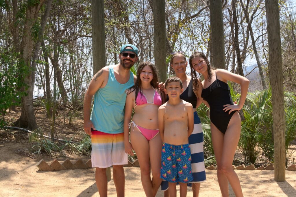 Pellegrini family portrait in Puerto Vallarta, Mexico