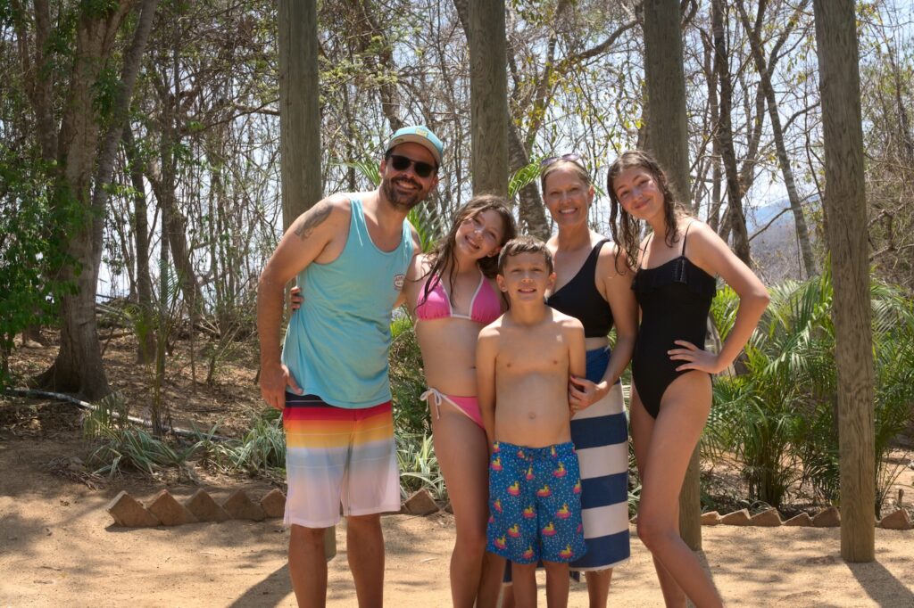 Pellegrini family portrait in Puerto Vallarta, Mexico