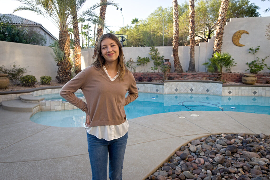 Ava Pellegrini on the first day of school, August 11 2025