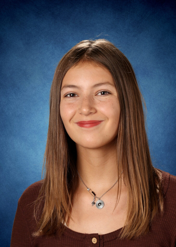 Ava's 8th grade school photo