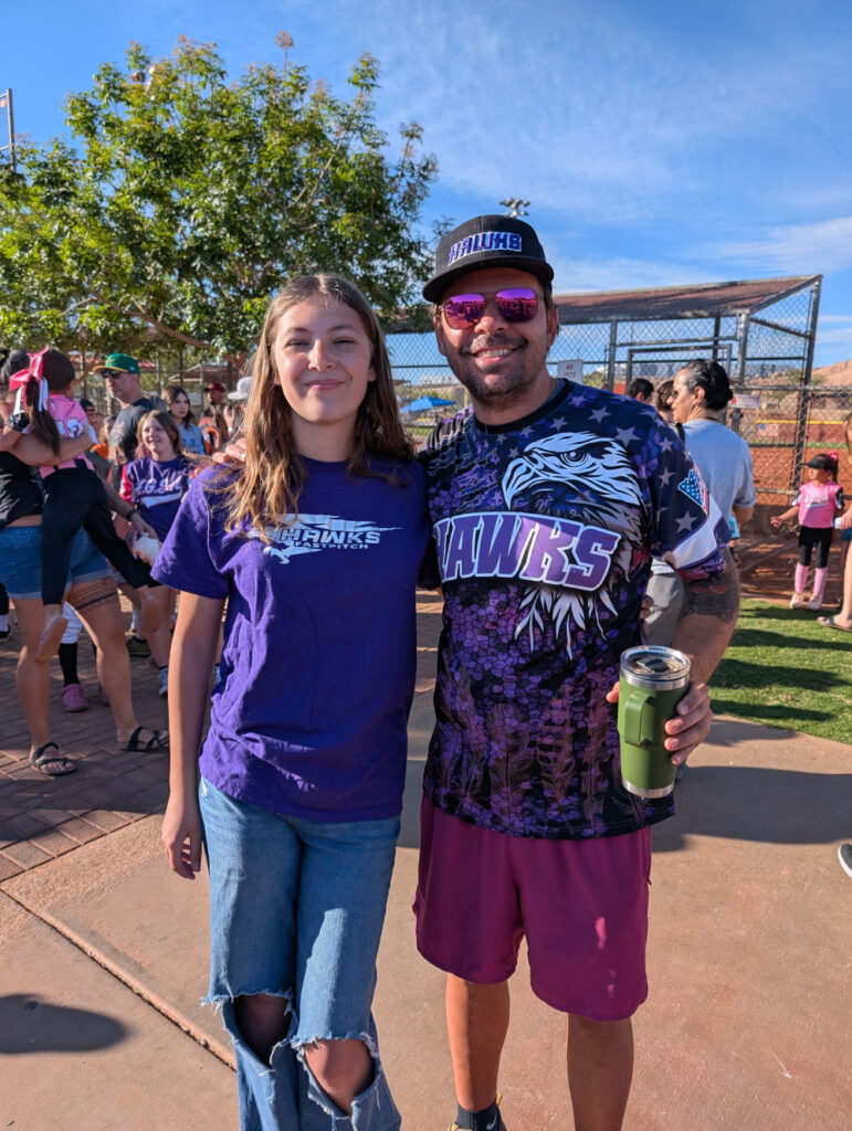 Ava and Mike Pellegrini at HGSA Spring 2026 Opening Ceremonies