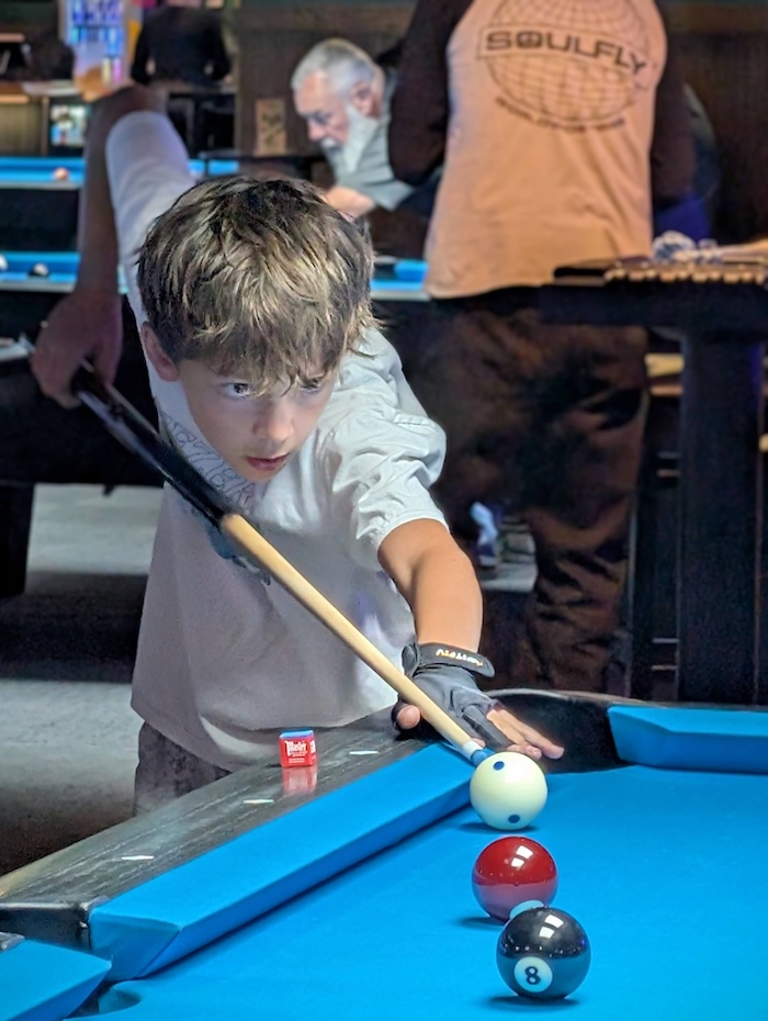 Enzo’s First Pool Tournament